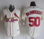 St. Louis Cardinals #50 Adam Wainwright Cream New Cool Base Stitched Jersey