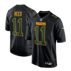 Green Bay Packers #11 Jayden Reed Black Fashion Game Jersey