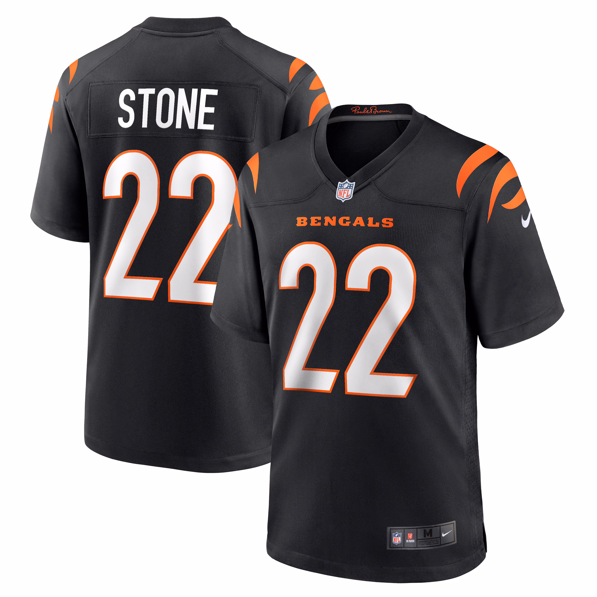 Geno Stone Cincinnati Bengals Game Jersey -  Black