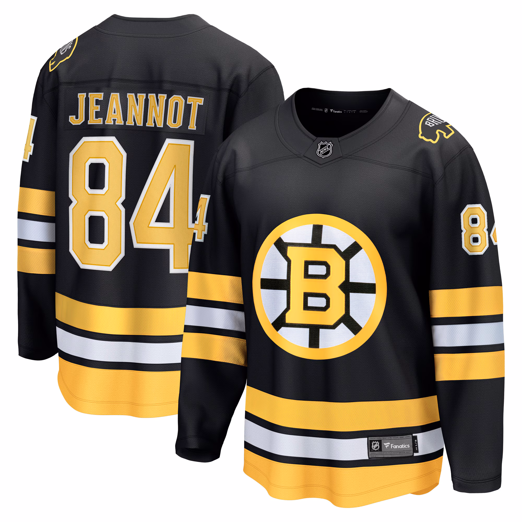 Boston Bruins Tanner Jeannot #84 Fanatics Black Home Breakaway Player Jersey