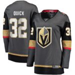 Jonathan Quick Vegas Golden Knights Women's Home Breakaway Jersey - Gray