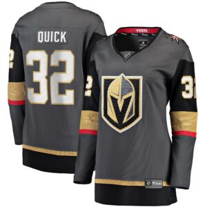 Jonathan Quick Vegas Golden Knights Women's Home Breakaway Jersey - Gray