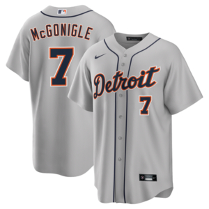 Kevin McGonigle #7 Detroit Tigers Road Replica Jersey - Gray