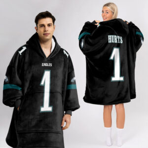 Adult 1 Philadelphia Football Unisex Blanket Hoodie