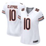 Chase Claypool Chicago Bears  Women's Game Player Jersey - White