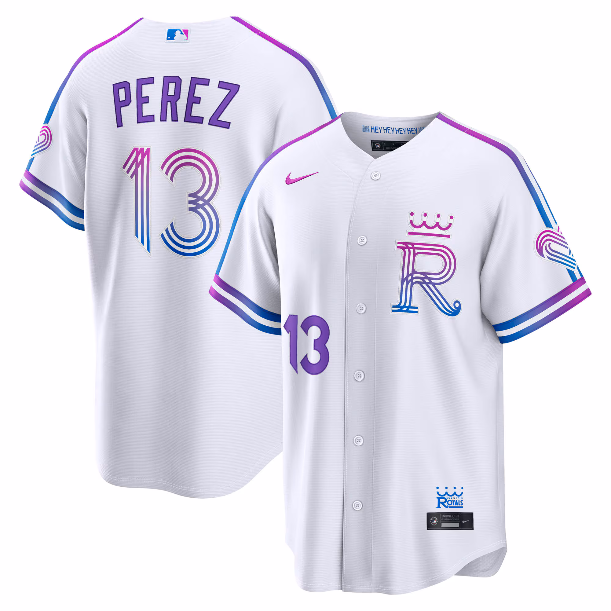 Kansas City Royals Salvador Perez #13 White 2026 City Connect Stadium Jersey