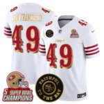 San Francisco #49 San Francisco 49ers SF 2025 "Rivalries" 5x Champions & Faithful To The Bay Patch Vapor Limited Jersey - All Stitched