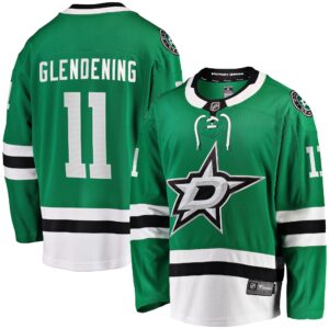 Luke Glendening Dallas Stars Home Breakaway Player Jersey - Kelly Green