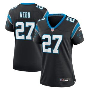 Sam Webb Carolina Panthers Women's Team Game Jersey -  Black