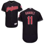 Cleveland Indians #11 Jose Ramirez Navy Blue Flexbase Collection Stitched Jersey