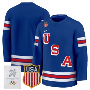 Team 2026 USA Olympic Premium Hockey Jersey -Royal