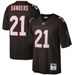 Deion Sanders Atlanta Falcons  Big & Tall 1992 Retired Player Replica Jersey - Black