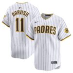 Men's San Diego Padres #11 Yu Darvish  White Home Limited Player Jersey