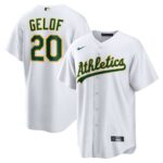 Athletics Zack Gelof #20 White Home Replica Jersey