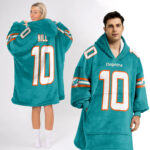 Adult T.H 10 Miami Football Unisex Blanket Hoodie