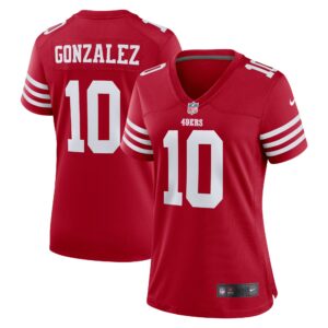 Zane Gonzalez San Francisco 49ers  Women's Game Jersey - Scarlet