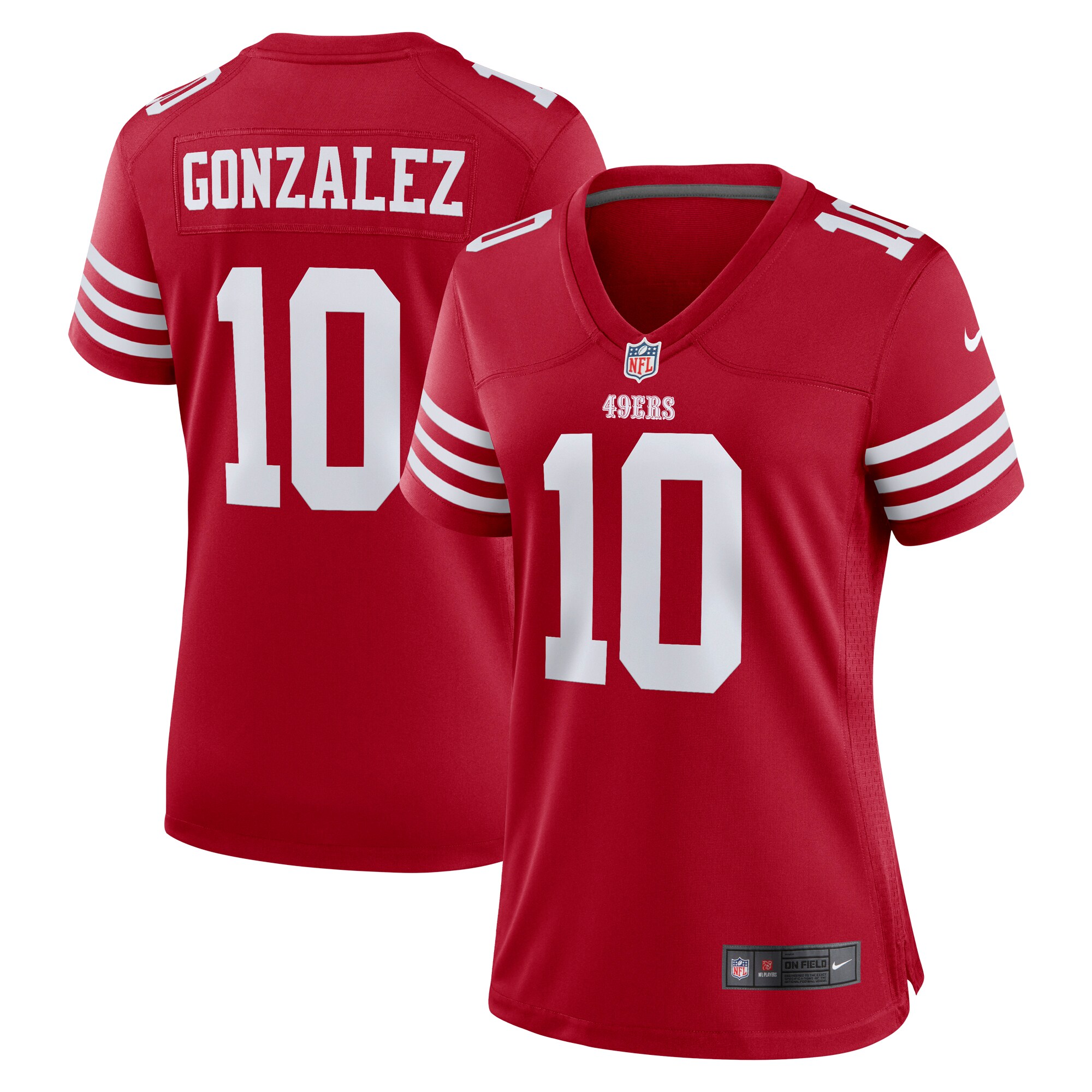 Zane Gonzalez San Francisco 49ers Women's Game Jersey - Scarlet
