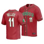 Mexico Baseball Rowdy Tellez 2023 World Baseball Classic Red Replica Jersey