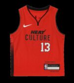 Bam Adebayo HEAT Culture: Blood Red Kids Replica Jersey
