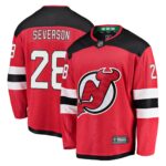 Damon Severson New Jersey Devils Home Breakaway Player Jersey - Red