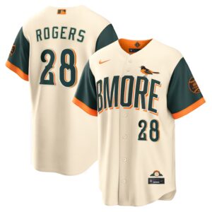 Baltimore Orioles Trevor Rogers #28 Cream 2026 City Connect Stadium Jersey