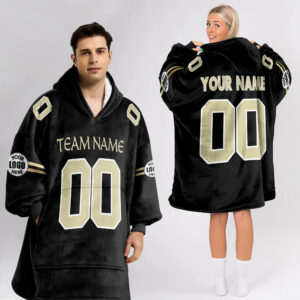 Adult Custom Blanket Hoodie New Orleans Inspired Color
