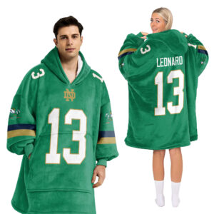 Adult Notre Dame Football Unisex Blanket Hoodie