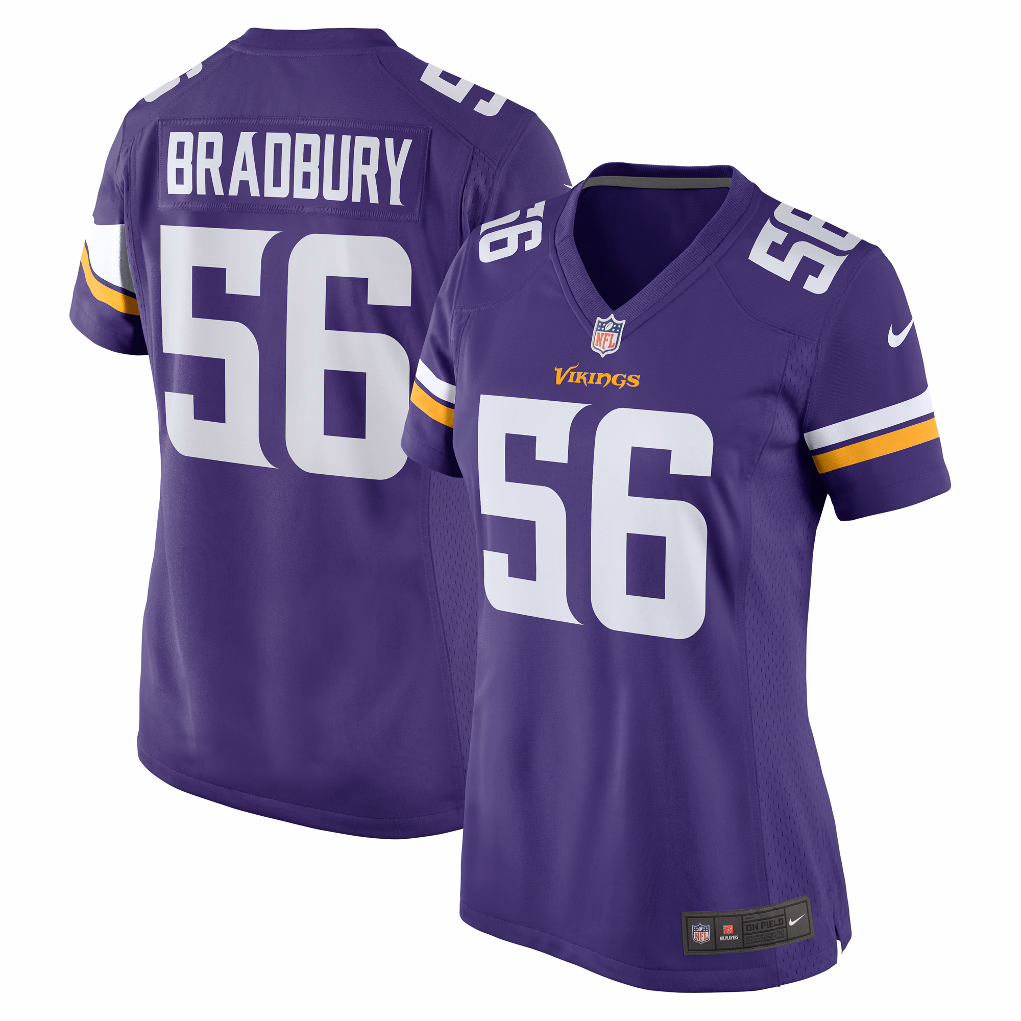 Garrett Bradbury Minnesota Vikings Women's Game Jersey - Purple