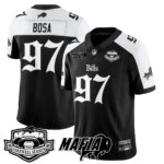 Joey Bosa #97 Buffalo Bills BUF Mafia Gothic Vapor Limited Jersey - Farewell Highmark Patch - All Stitched