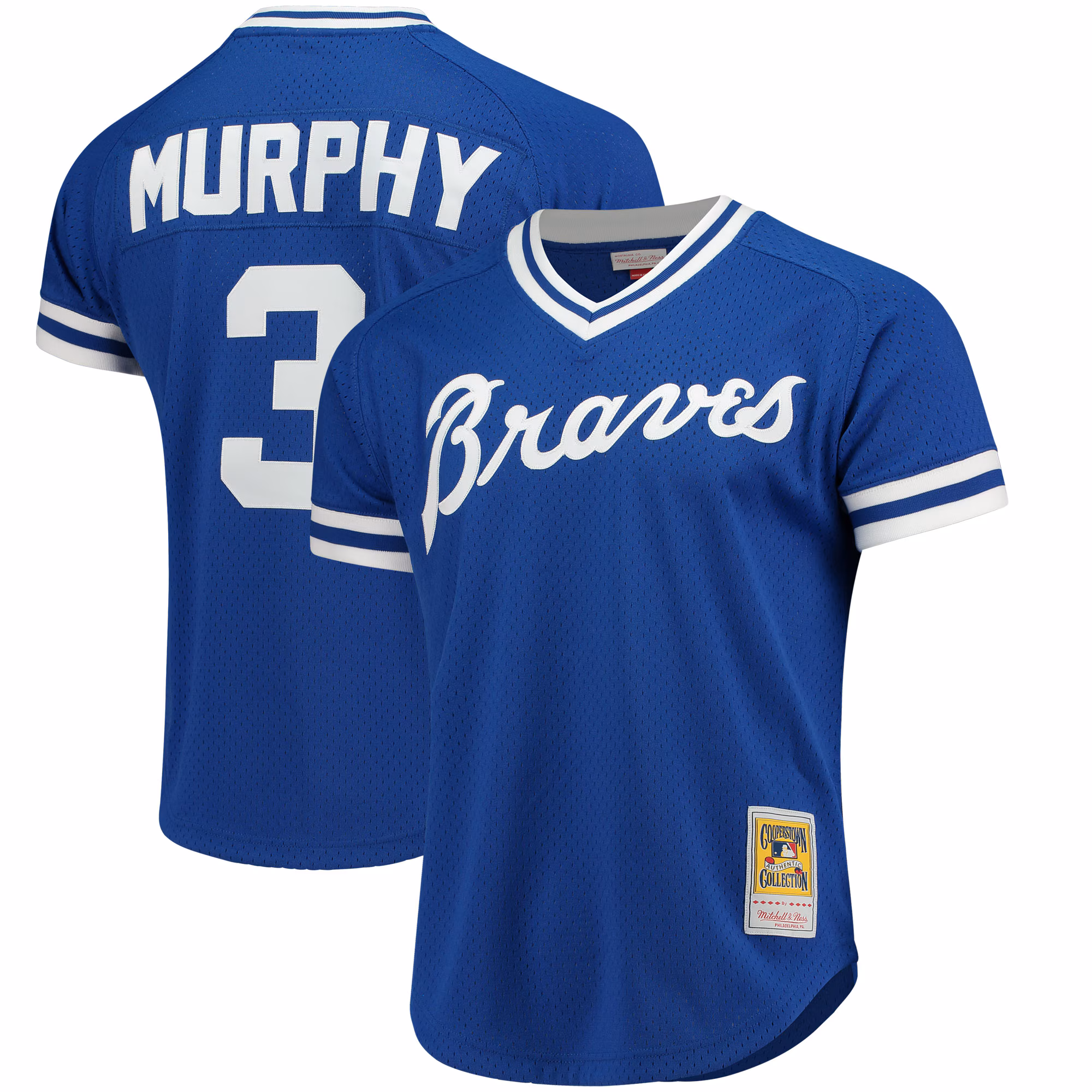 Atlanta Braves Dale Murphy #3 Mitchell & Ness Royal Authentic Batting Practice Jersey