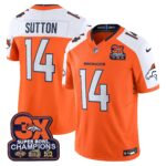 Courtland Sutton Denver Broncos-Time Champions Patch Vapor Limited Jersey - All Stitched