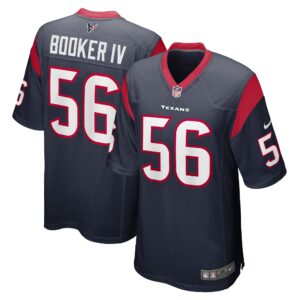 Thomas Booker IV Houston Texans  Game Player Jersey - Navy