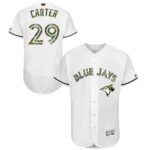 Toronto Blue Jays #29 Joe Carter White Flexbase Collection 2016 Memorial Day Stitched Jersey