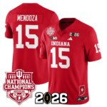 Fernando Mendoza #15 Indiana Hoosiers Vapor Limited Football Jersey - 2025 National Champions - All Stitched