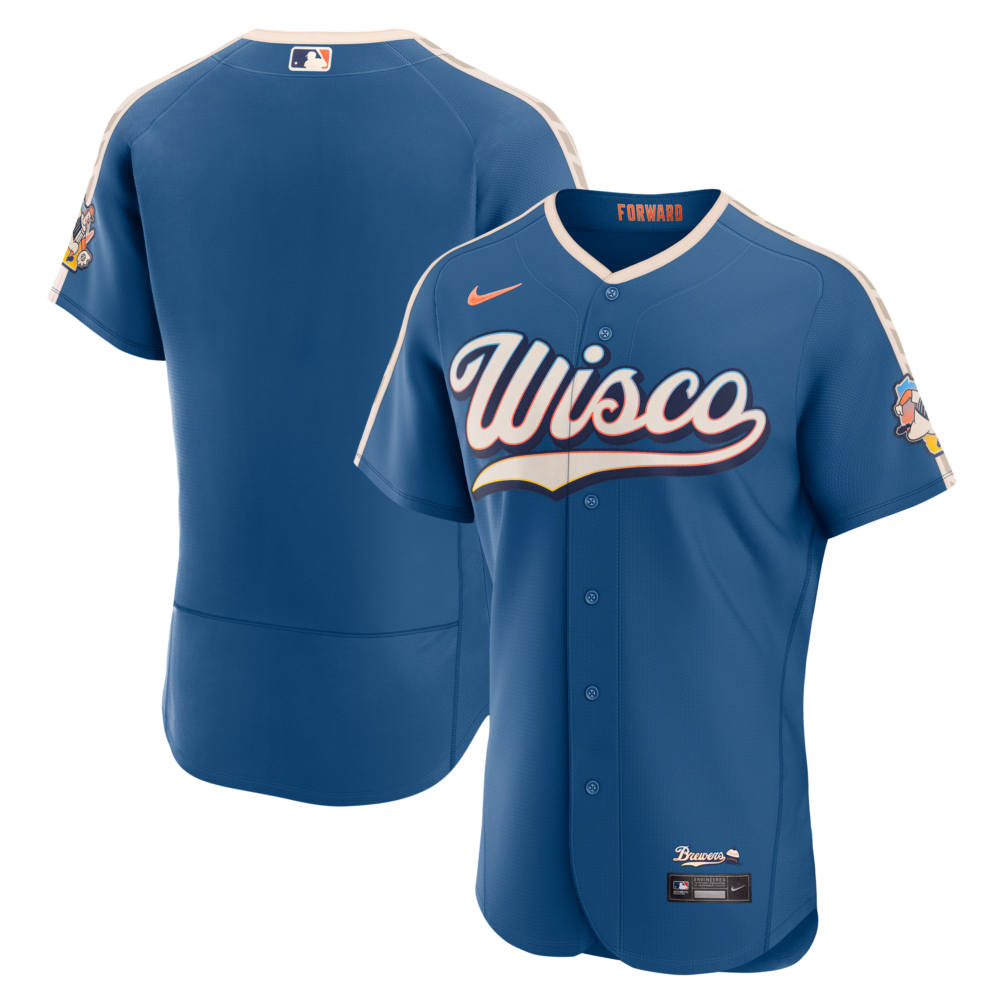 Milwaukee Brewers Mineral Blue 2026 City Connect Authentic Jersey