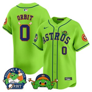 Orbit #0 Houston Astros Orbit Patch Vapor Premier Limited Jersey V3 - All Stitched