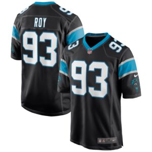 Bravvion Roy Carolina Panthers  Game Jersey - Black