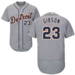 Detroit Tigers #23 Kirk Gibson Grey Flexbase Collection Stitched Jersey