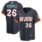 Padres #26 San Diego Padres Obsidian 2026 City Connect Stadium Jersey