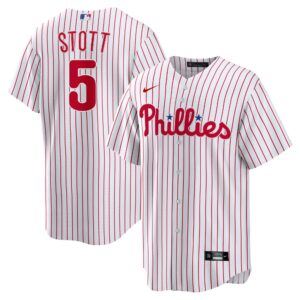 Philadelphia Phillies Bryson Stott #5 White Replica Player Jersey