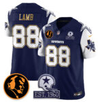 CeeDee Lamb # 88 Dallas Cowboys Vapor Limited Gold Jersey - John Madden Patch - All Stitched