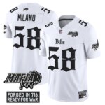 Matt Milano #58 Buffalo Bills BUF 'Gothic Cold Front Edition' Vapor Limited Jersey V2 - All Stitched