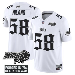 Matt Milano #58 Buffalo Bills BUF 'Gothic Cold Front Edition' Vapor Limited Jersey V2 - All Stitched