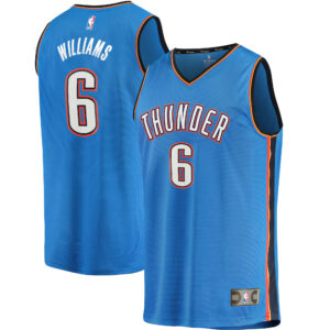 Jaylin Williams Oklahoma City Thunder 2021/22 Fast Break Replica Jersey - Icon Edition - Blue