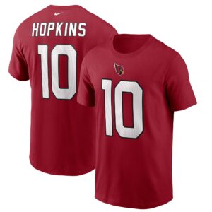 Men's DeAndre Hopkins Cardinal Arizona Cardinals Player Name & Number T-Shirt