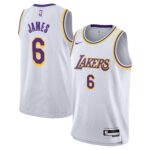 LeBron James Los Angeles Lakers Youth Swingman Jersey - Association Edition - White