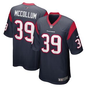 Tristin McCollum Houston Texans  Game Player Jersey - Navy