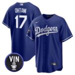Men's Los Angeles Dodgers #17 Shohei Ohtani  Royal Blue Cool Base Jersey