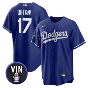 Men's Los Angeles Dodgers #17 Shohei Ohtani  Royal Blue Cool Base Jersey
