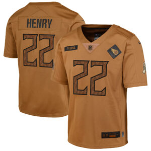 Derrick Henry Tennessee Titans Women's 2023 Salute To Service Limited Jersey - Brown